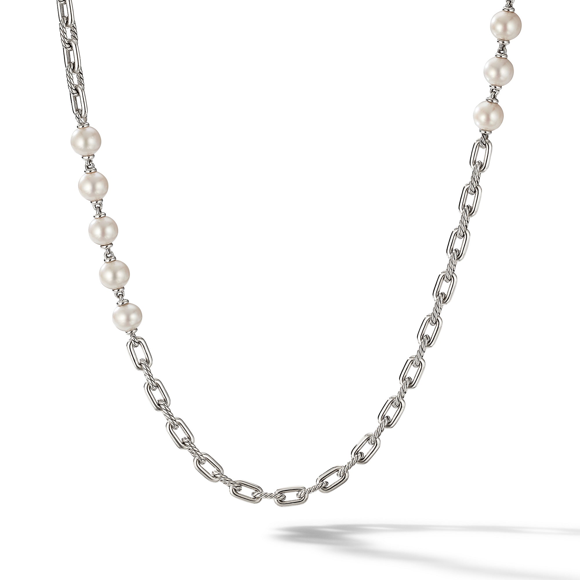 David Yurman 8-8.5mm Madison Prl Chn Long Neck Pe Sil