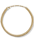8.5mm Sculpted Cable Neck 18k 16.5-18 In Adj