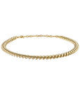 8.5mm Sculpted Cable Neck 18k 16.5-18 In Adj