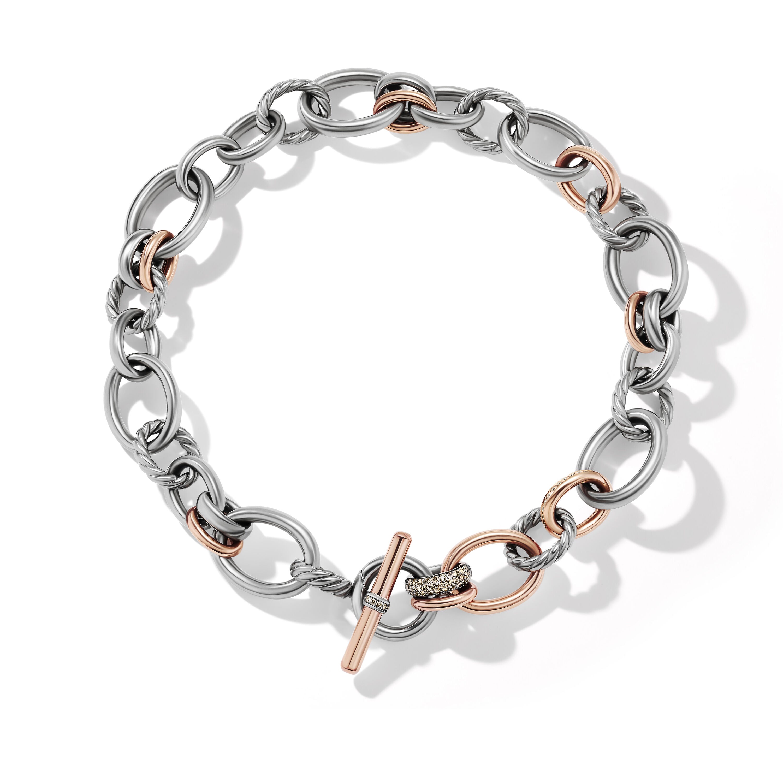 David Yurman 20-25mm Mercer Melange Neck Cd Di Sil/18r bg