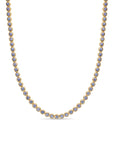David Yurman Bezel Set Tennis Necklace In 18k Yellow Gold With Tanzanite, 4.7mm