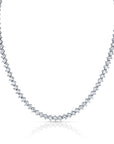 Norman Silverman 18k White Gold Diamond Necklace