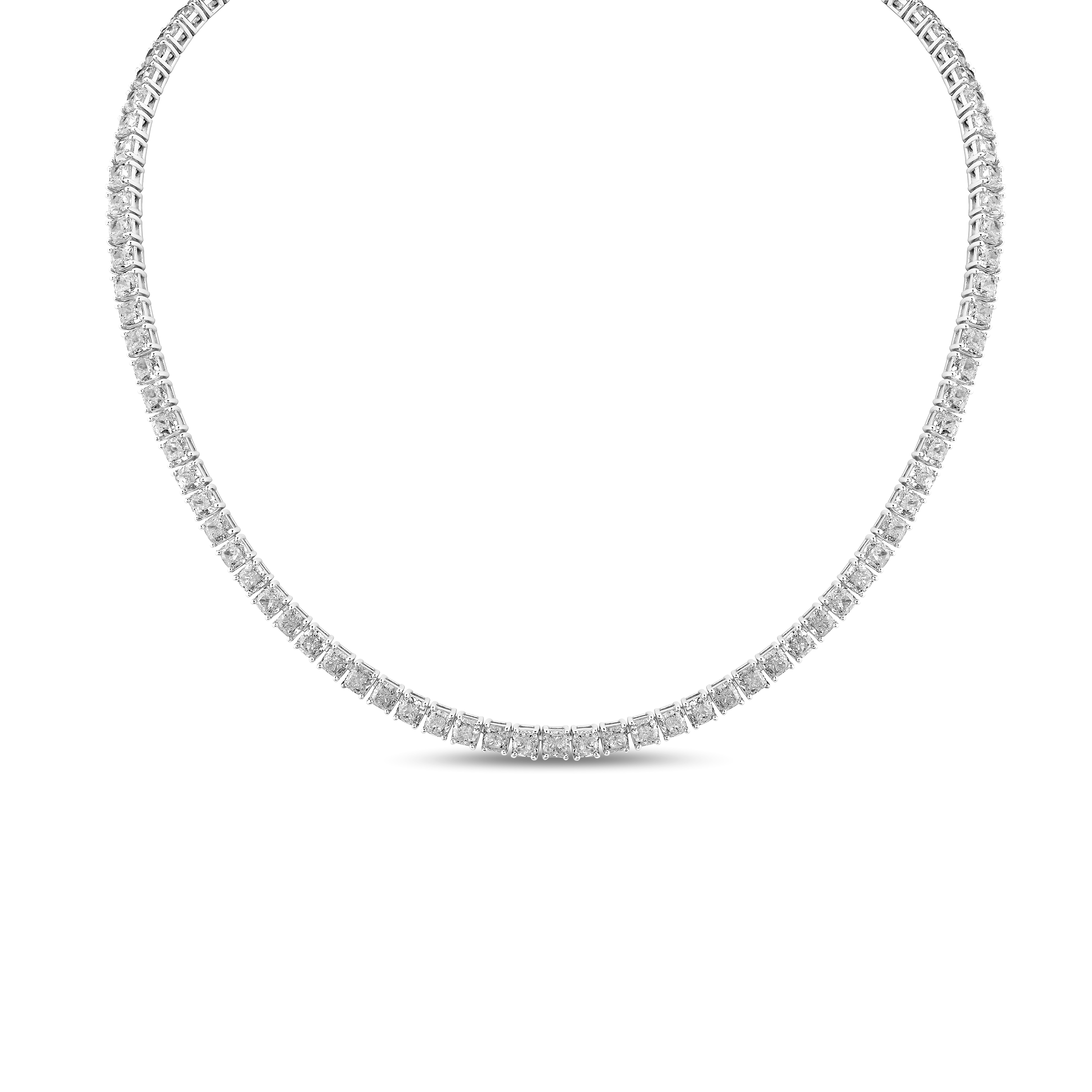 Platinum 57.57ctw Radiant Diamond Necklace – Brown & Company Jewelers