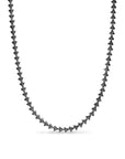 David Yurman Armory Necklace In Sterling Silver With Black Diamonds, 7.5mm