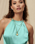 Penny Preville 18k Yellow Gold Diamond Drop Station Necklace