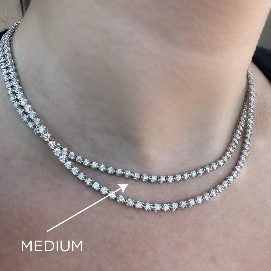 Brown & Co. 18k White Gold Medium "Cupcake" Diamond Necklace