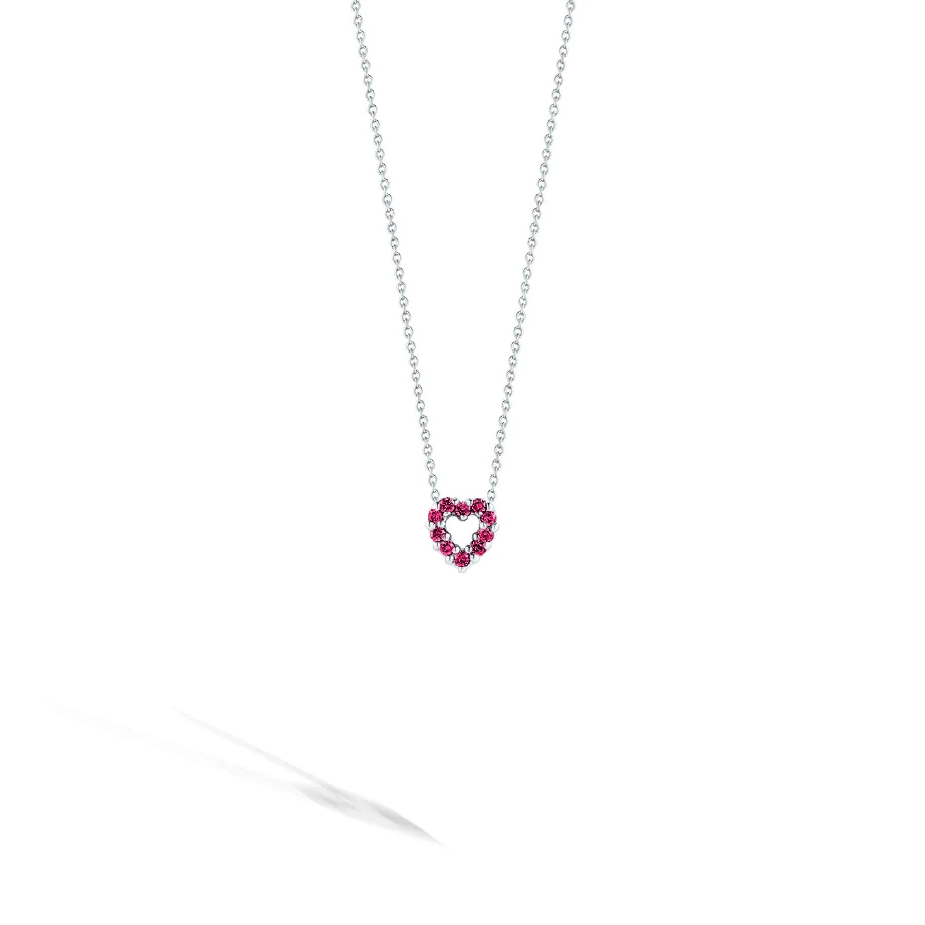 Roberto Coin 18k White Gold Hearts Colored Gemstone & Diamond Necklace