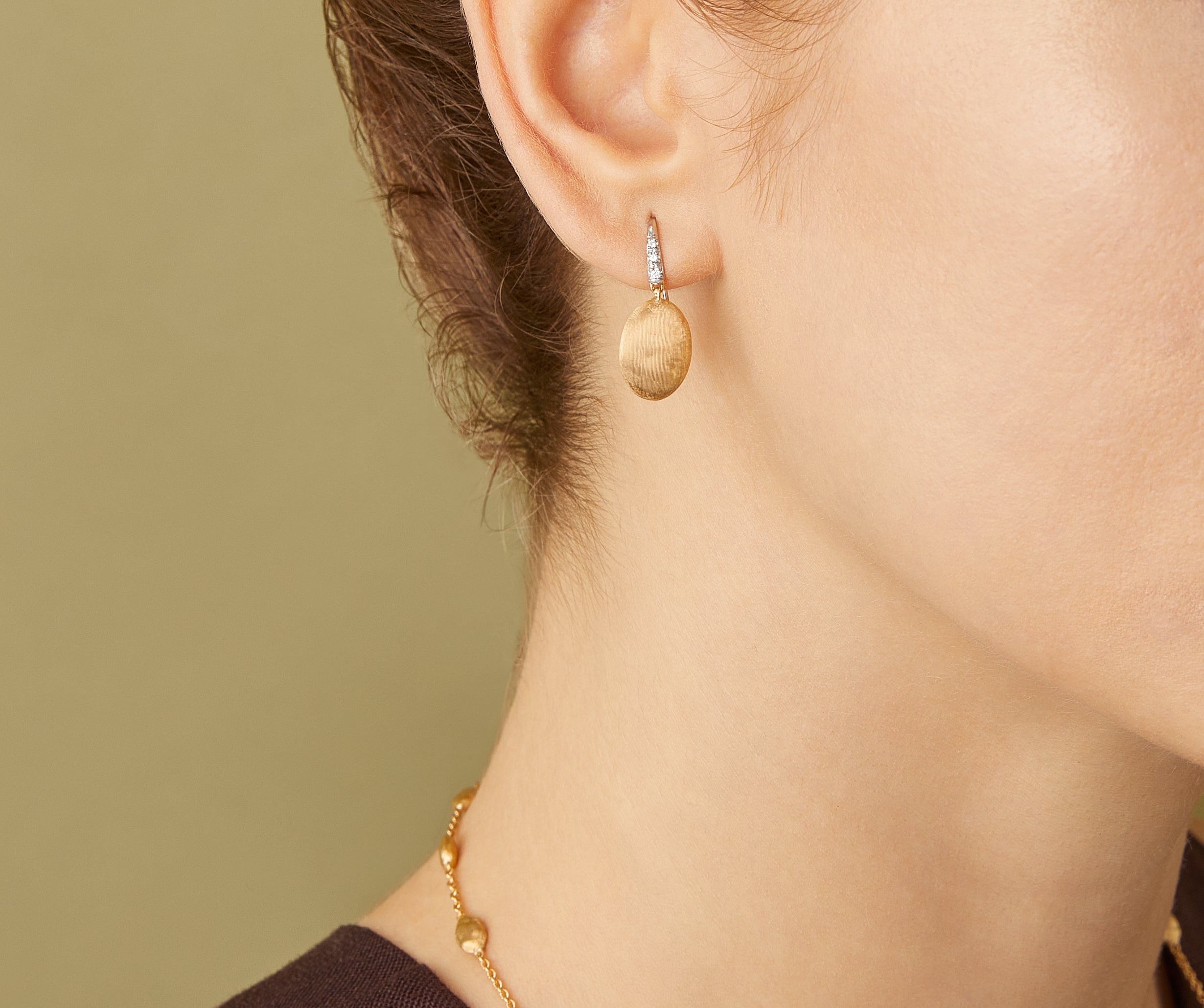 Marco Bicego 18k Yellow Gold Siviglia Diamond Earrings