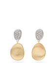 Marco Bicego 18k Yellow Gold Lunaria Diamond Drop Earrings