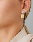 Marco Bicego 18k Yellow Gold Lunaria Diamond Drop Earrings