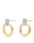 Marco Bicego 18K White & Yellow Gold JAIPUR Diamond Earrings