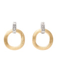 Marco Bicego 18k White & Yellow Gold Jaipur Diamond Earrings
