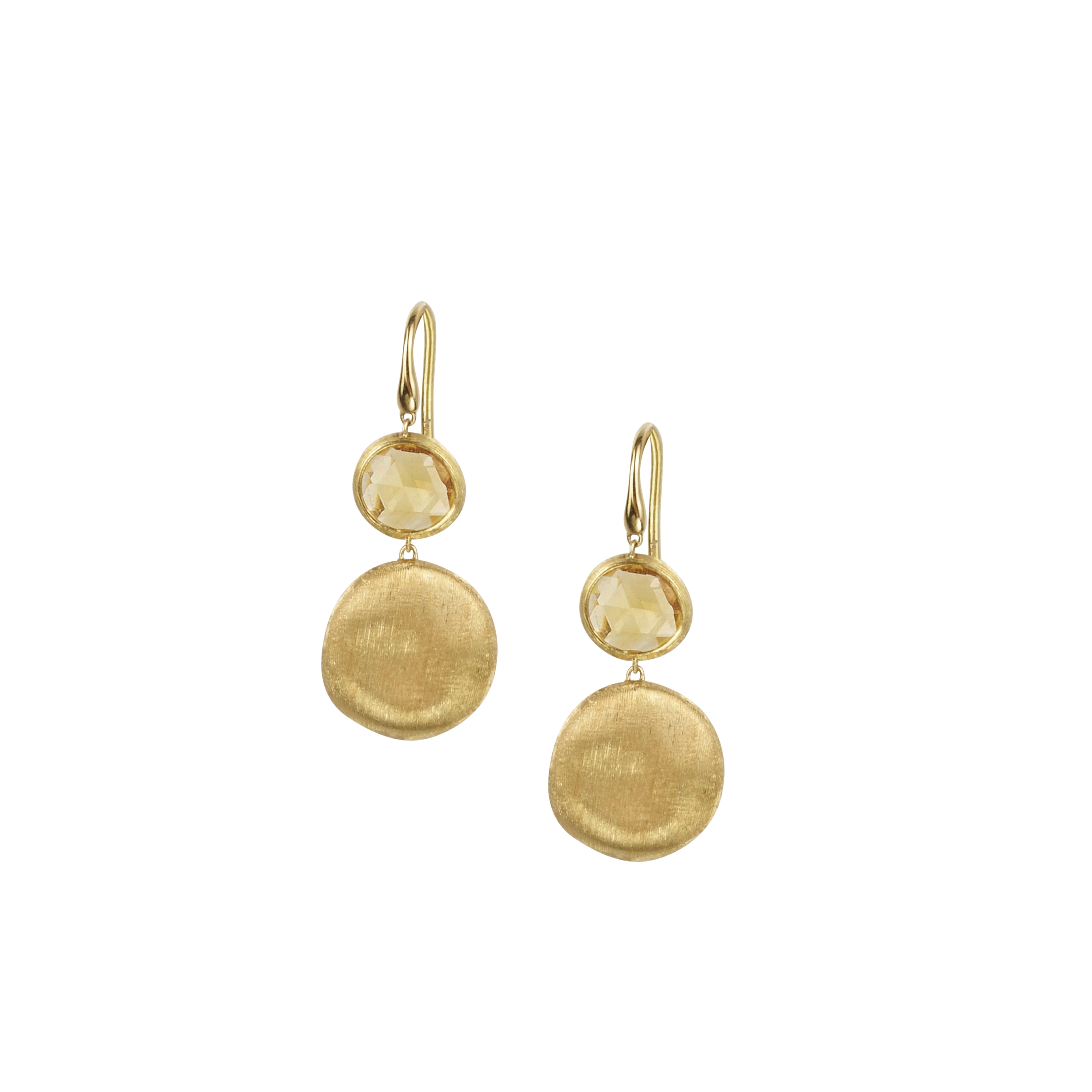 Marco Bicego 18k Yellow Gold Jaipur Citrine Gemstone Earrings