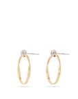 Marco Bicego 18k White & Yellow Gold Diamond Earrings