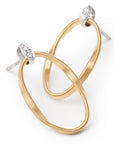 Marco Bicego 18k White & Yellow Gold Diamond Earrings