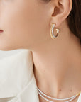 Marco Bicego 18k White & Yellow Gold Masai Diamond Earrings