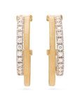 Marco Bicego 18k White & Yellow Gold Masai Diamond Earrings