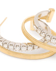 Marco Bicego 18k White & Yellow Gold Masai Diamond Earrings