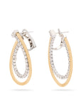Marco Bicego 18k White & Yellow Gold Masai Diamond Earrings