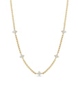 Zoë Chicco 14k Yellow Gold Diamond Station Necklace