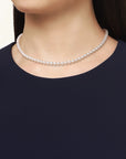18k Yellow Gold 5x5.5mm Pearl Strand Necklace