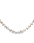 Mikimoto 18k White Gold Pearl And Diamond Rondel Necklace