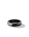 David Yurman Streamline® Band Ring In Grey Titanium, 6mm