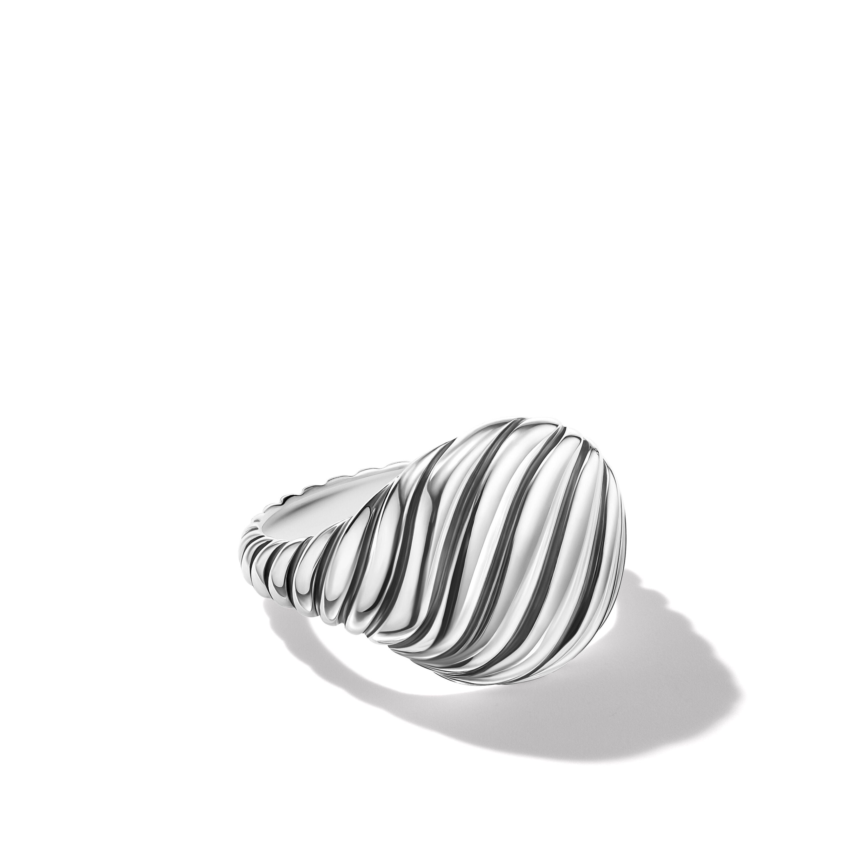 David Yurman Sculpted Cable Pinky Ring In Sterling Silver, 13mm