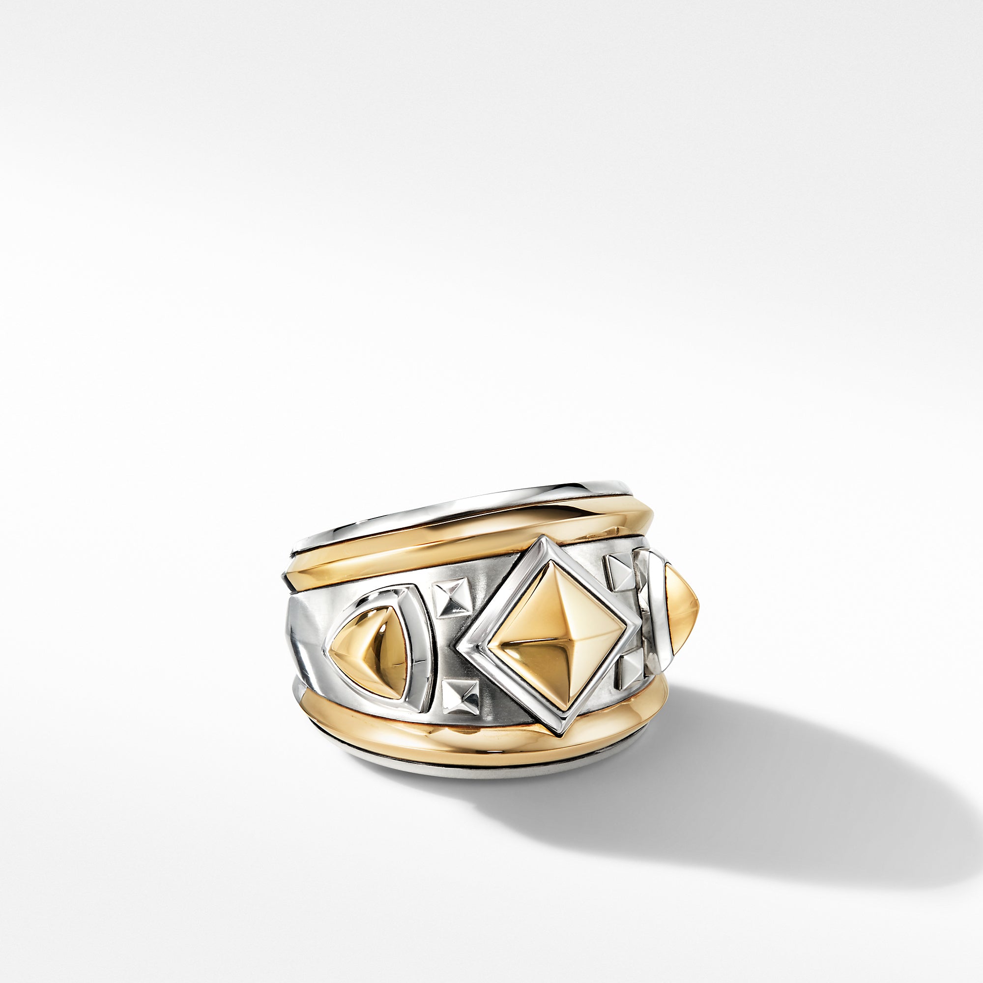 David Yurman 18.5mm Bold Mod Renaiss Ring Sil/18k