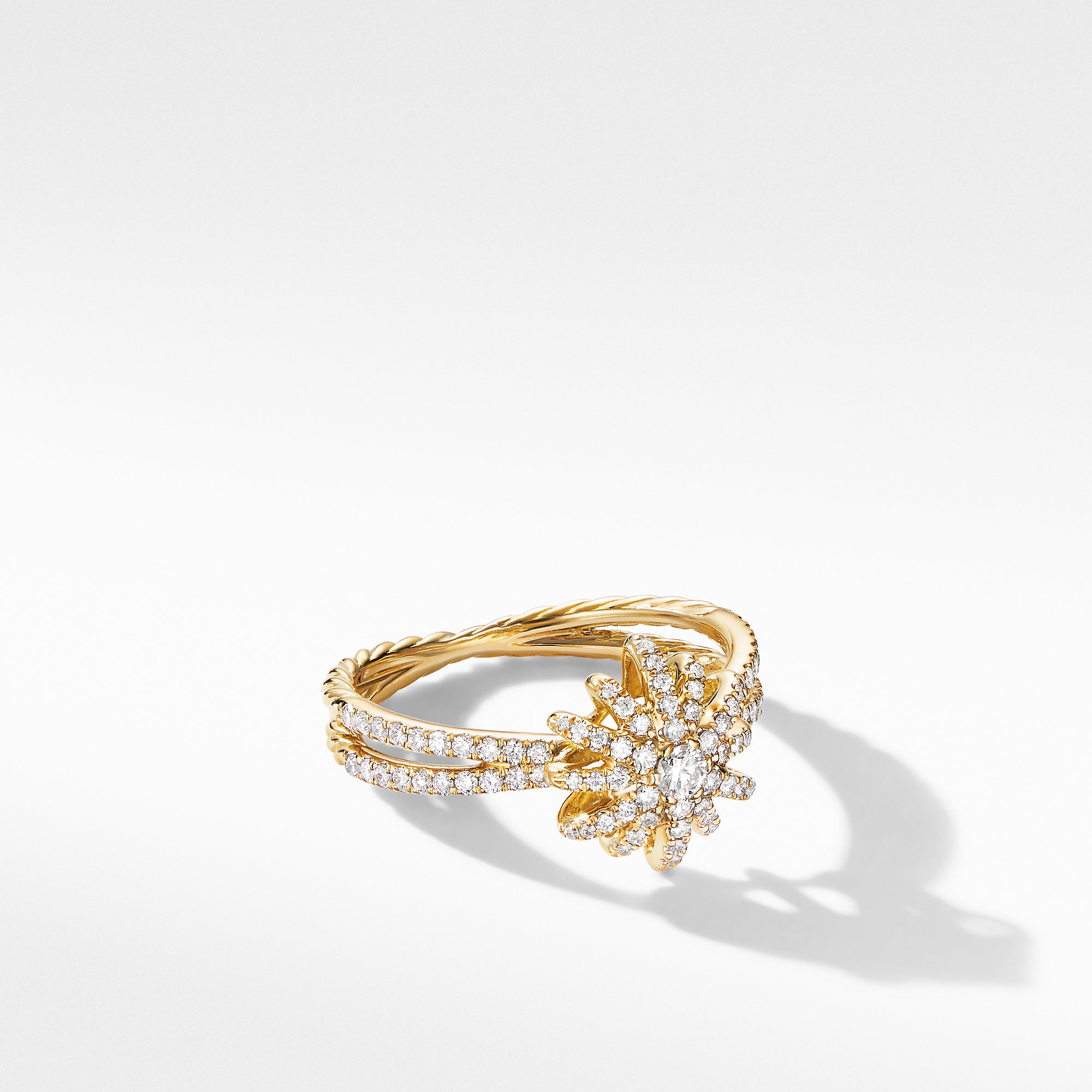 David Yurman 11mm Starburst Pave Ring Di 18k