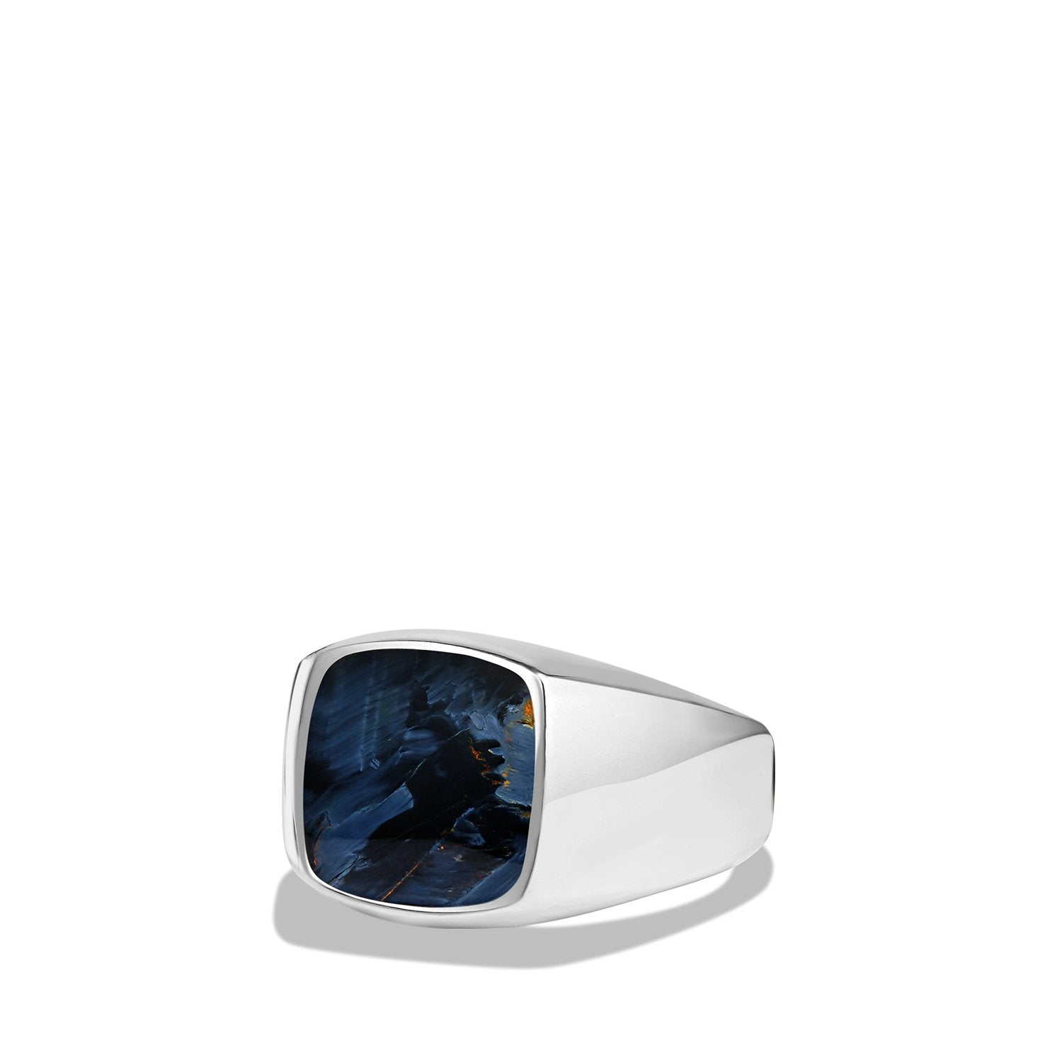 David Yurman 14mm Streamline Cush Sig Ring Py Sil