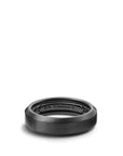 David Yurman Beveled Band Ring In Black Titanium, 6mm