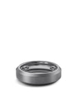 David Yurman Beveled Band Ring In Grey Titanium, 6mm