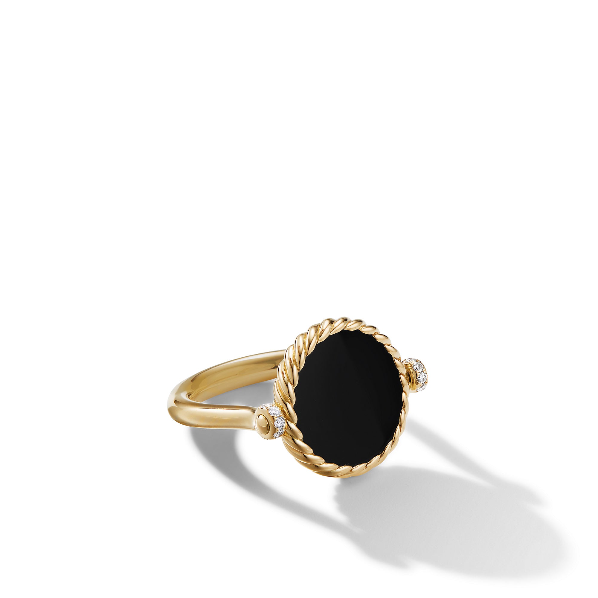 PROFESSIONAL GOLDSMITHING 彫金 アラン・リヴィア David Yurman Elements® Swivel Ring In 18k Yellow Gold With Black