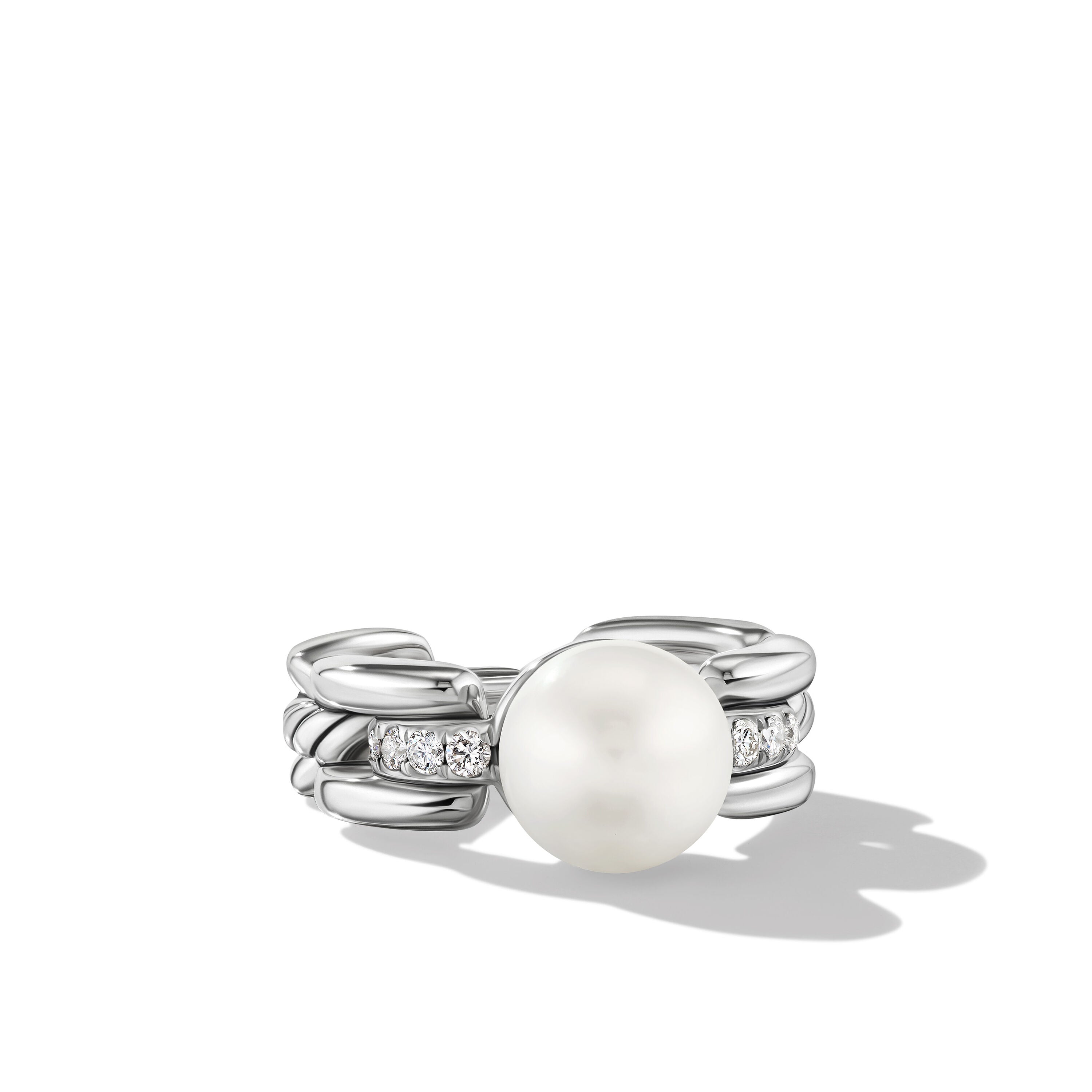 David Yurman 10mm Madison Pearl Ring Di Sil