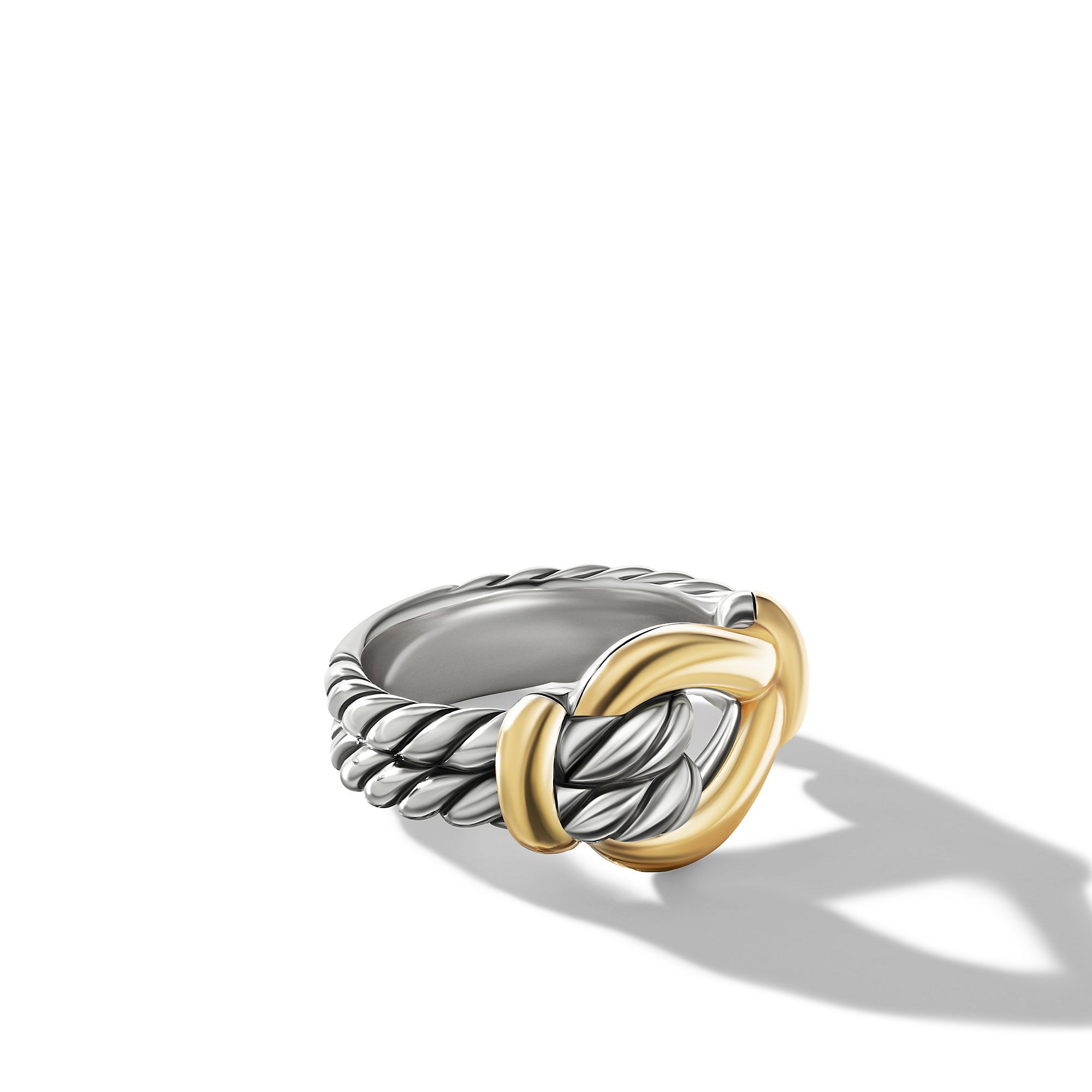 David Yurman 13mm Thoroughbred Loop Ring Sil/18k