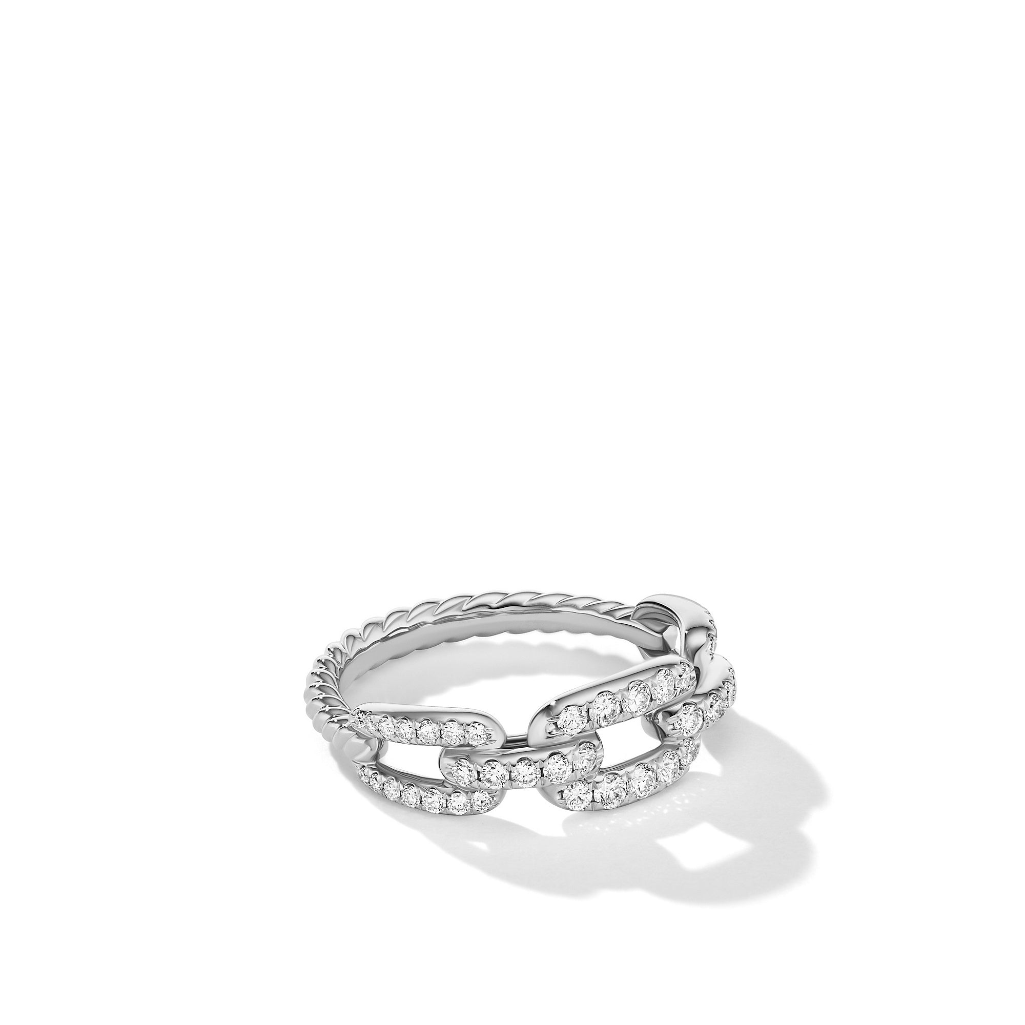 David Yurman 7mm Stax Chain Link Ring Di 18w