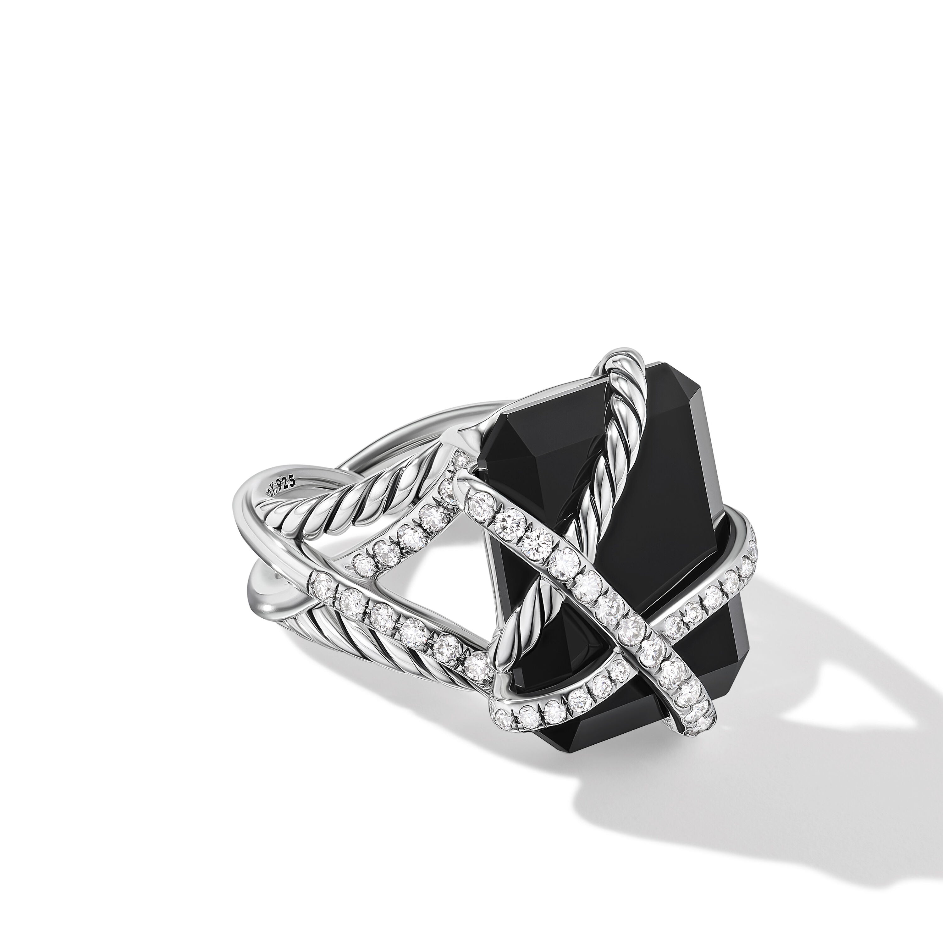 David Yurman 18x14mm Cable Wrap Ring Bo Di Sil