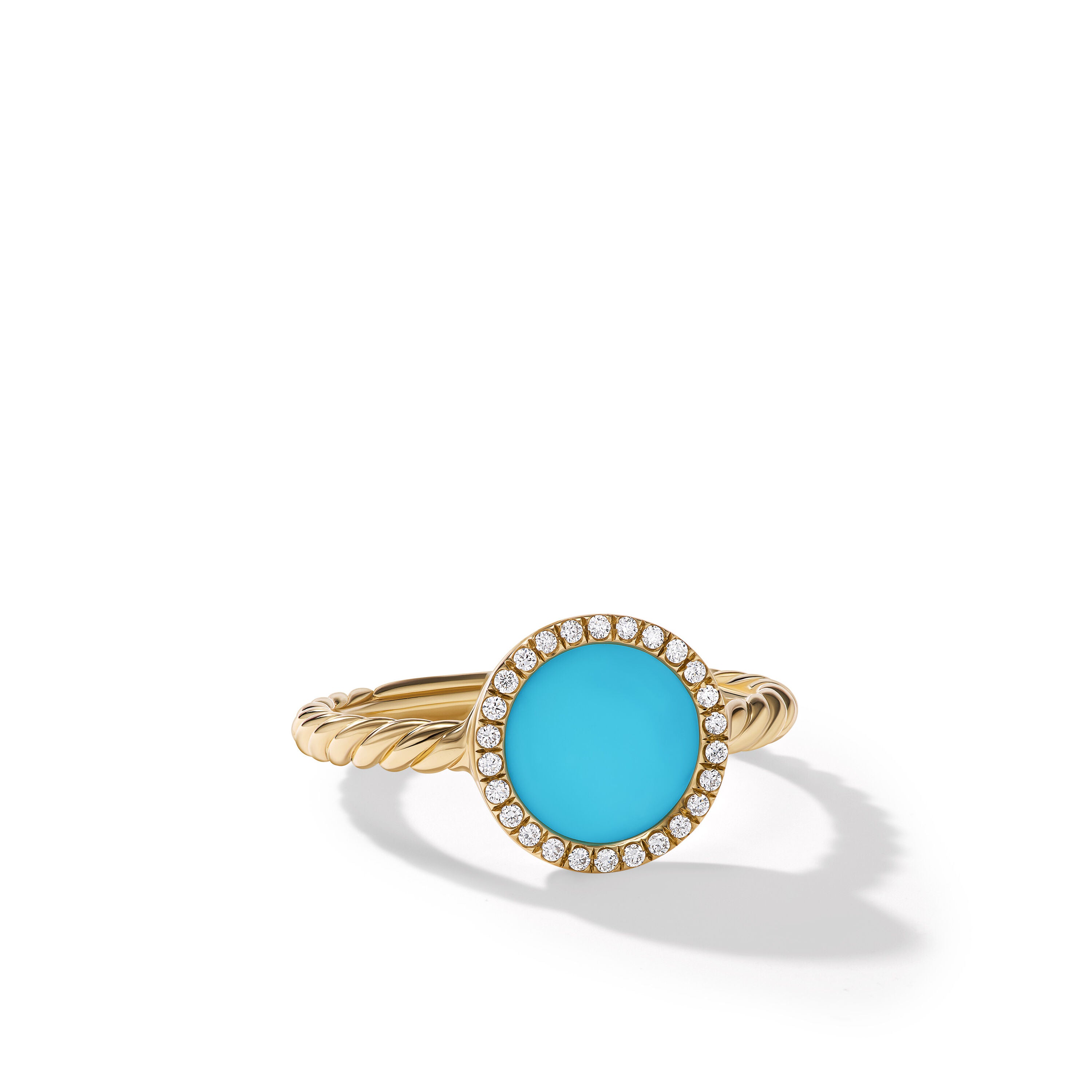 David Yurman 11mm Petite Elements Ring Tq Di 18k