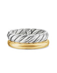 David Yurman Mercer® Two Row Ring In Sterling Silver With 18k Yellow Gold, 8mm
