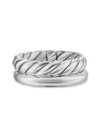 David Yurman Mercer Two Row Ring In Sterling Silver, 8mm