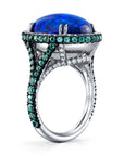 Omi Prive Platinum Colored Gemstone & Diamond Ring