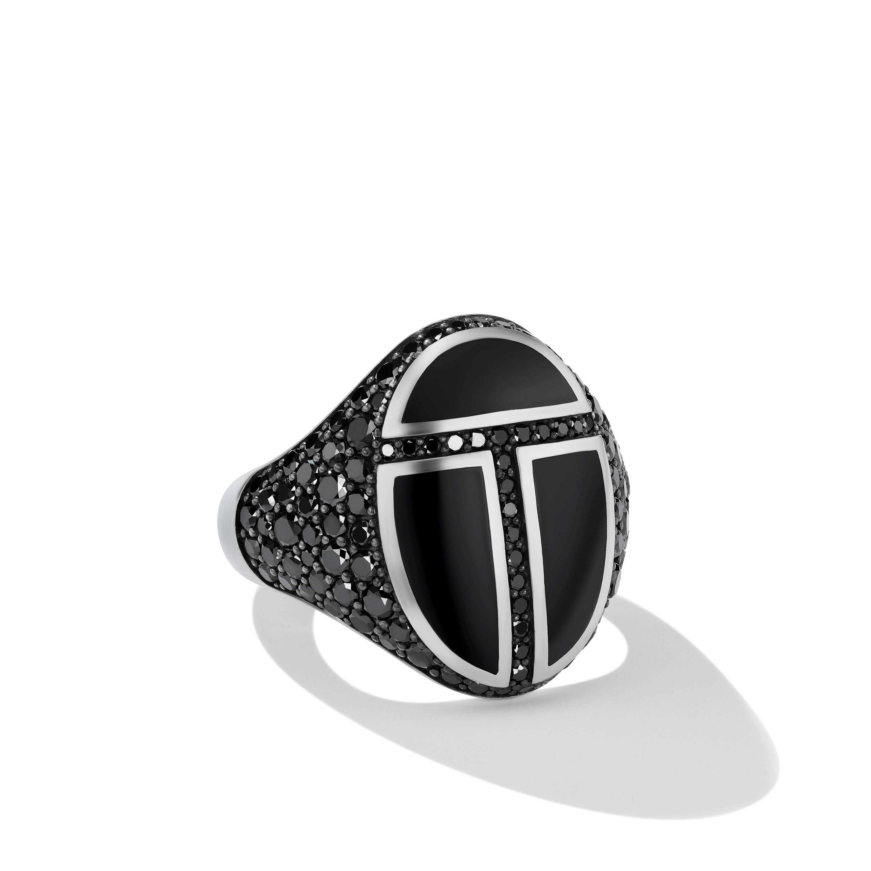 David Yurman 23mm Cairo Signet Ring Bo Bd Sil
