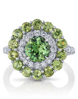 Omi Prive Platinum Colored Gemstone & Diamond Ring