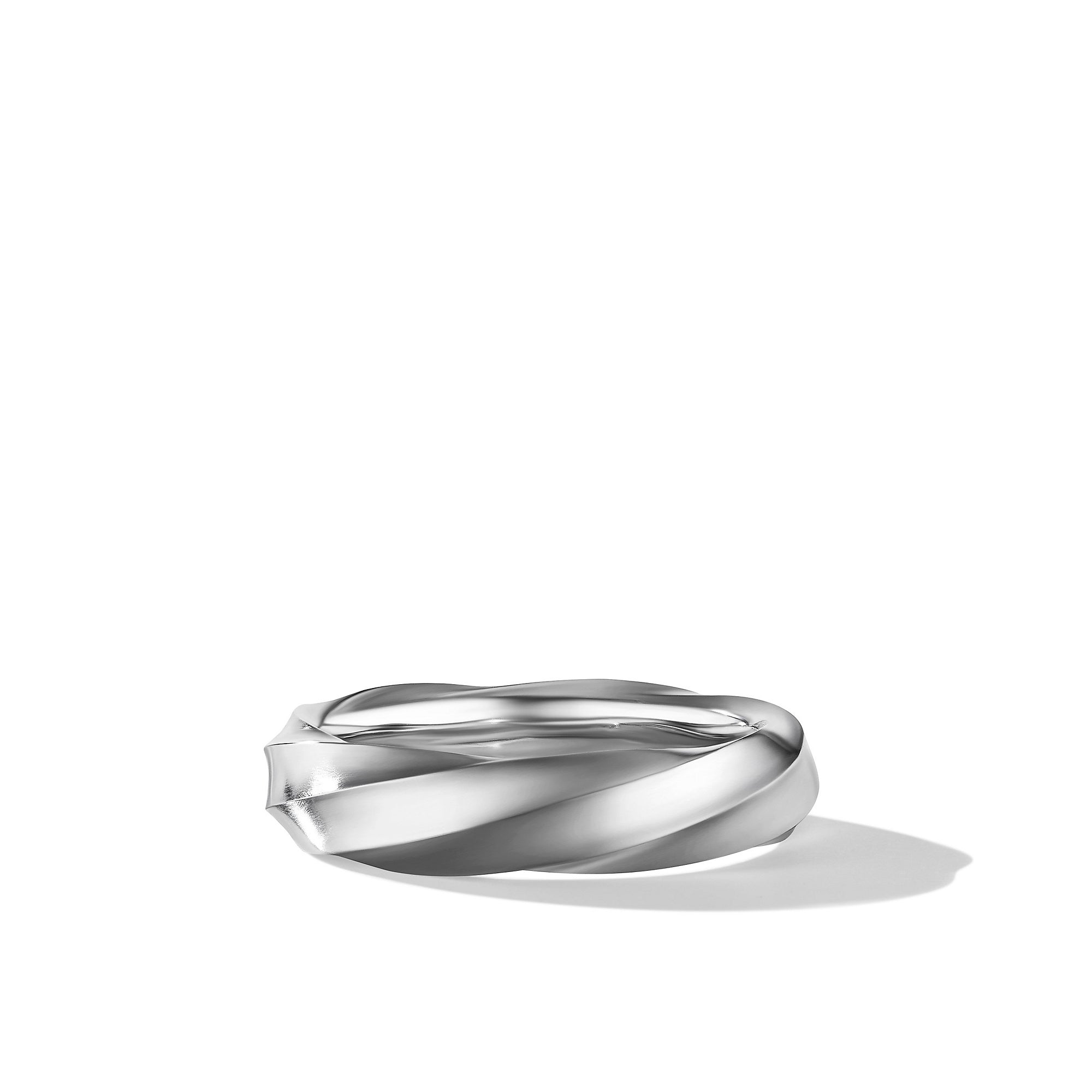 David Yurman 6mm Cable Edge Band Ring Sil-Rec