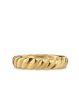 David Yurman Sculpted Cable Band Ring In 18k Yellow Gold, 5mm