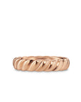 David Yurman Sculpted Cable Band Ring In 18k Rose Gold, 5mm