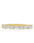 Henri Daussi 18k Yellow Gold Diamond Band