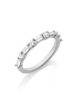 Henri Daussi 18k White Gold Diamond Band