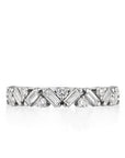 Henri Daussi 18k White Gold Diamond Band
